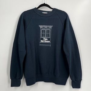 Bassett-Walker Blue Sweater Vtg TV Show Sweatshirt Size L